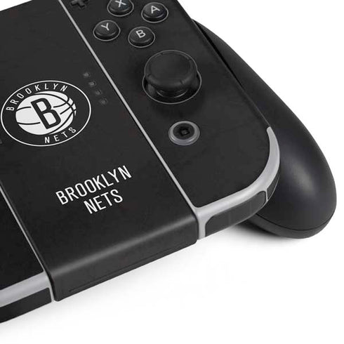 NBA Brooklyn Nets Distressed Nintendo Switch OLED (2021) Skin